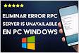Como resolver o erro Servidor RPC indisponível no Windows 1